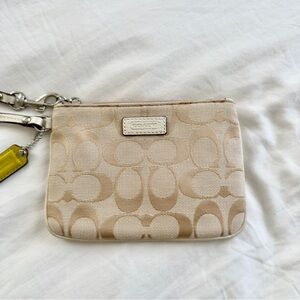 Coach Monogram Wristlet